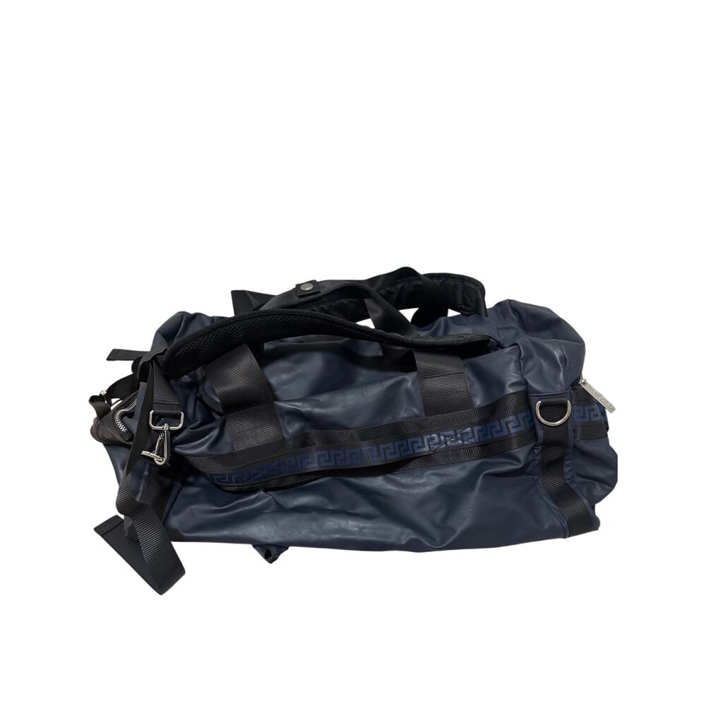 Versace Parfums Navy Duffel Bag with Greek Key Strap - Picture 4 of 6